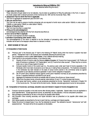 Itr form sample - itr 5 for trust