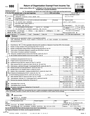 Form 990 Return of Organization Exempt From Income Tax