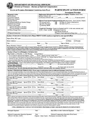 DEPARTMENT OF FINANCIAL SERVICES Division of Treasury Bureau of Deferred Compensation STATE OF FLORIDA DEFERRED COMPENSATION PLAN - justiceadmin