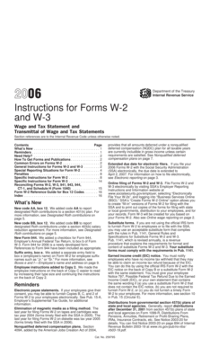 Instructions for Forms W-2 and W-3