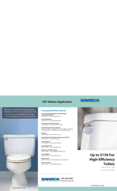 High-Efficiency Toilet Rebate Application