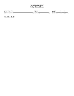 X-Ray Request Form
