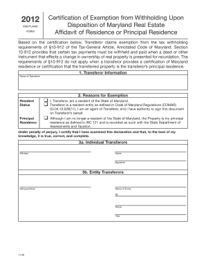 Download Form Affidavit of Residence - formuPack