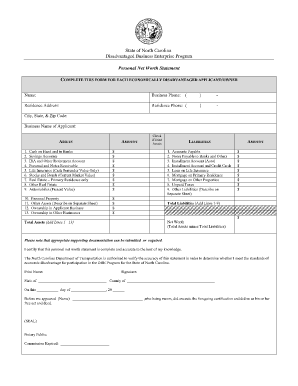 Nys statement of net worth fillable