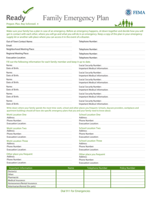 Family Emergency Plan