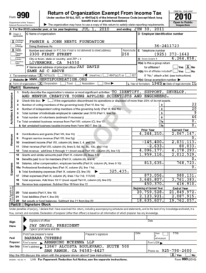 Form 990 Return of Organization Exempt From Income Tax