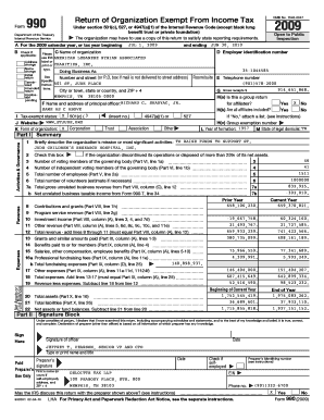 Form 990 Return of Organization Exempt From Income Tax