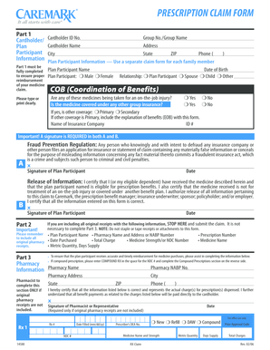 Prescription Claim Form