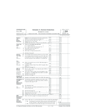 IRS Schedule A&B (Form 1040) 2004