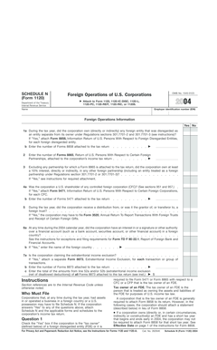 Schedule N Form 1120