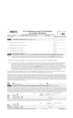 IRS Form 8453-C 2004
