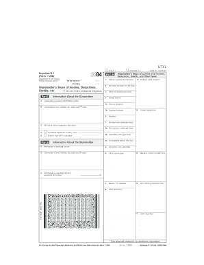 Schedule K-1 Form 1120S