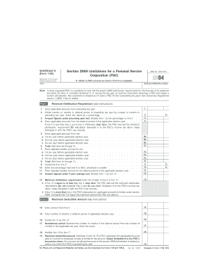 Schedule H Form 1120