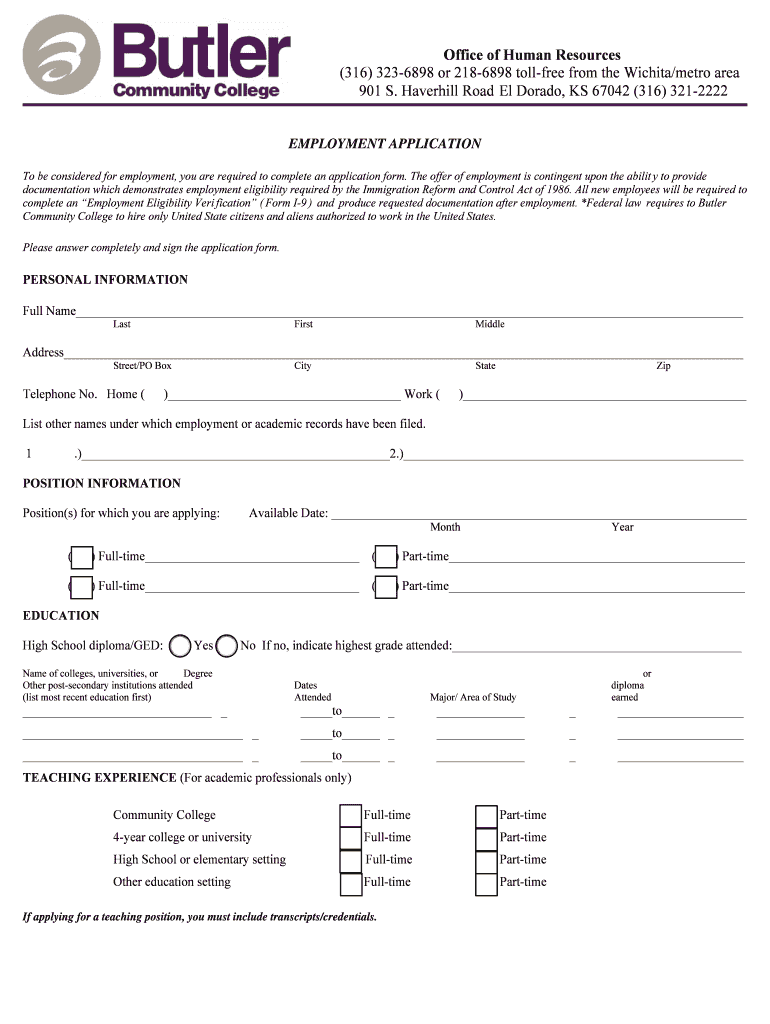 Office of Human Resources (316) 323-6898 or 218-6898 toll-free from the Wichitametro area 901 S - bu Preview on Page 1