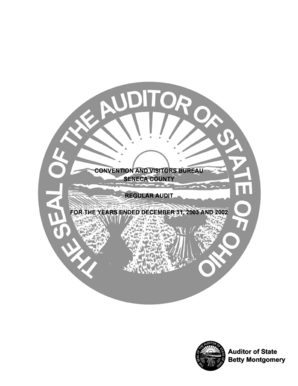 Notice and agenda of a meeting - Fund Cash Balances - Governmental Fund Type For the Years Ended December 31, 2003 and December 31, 2002 - auditor state oh