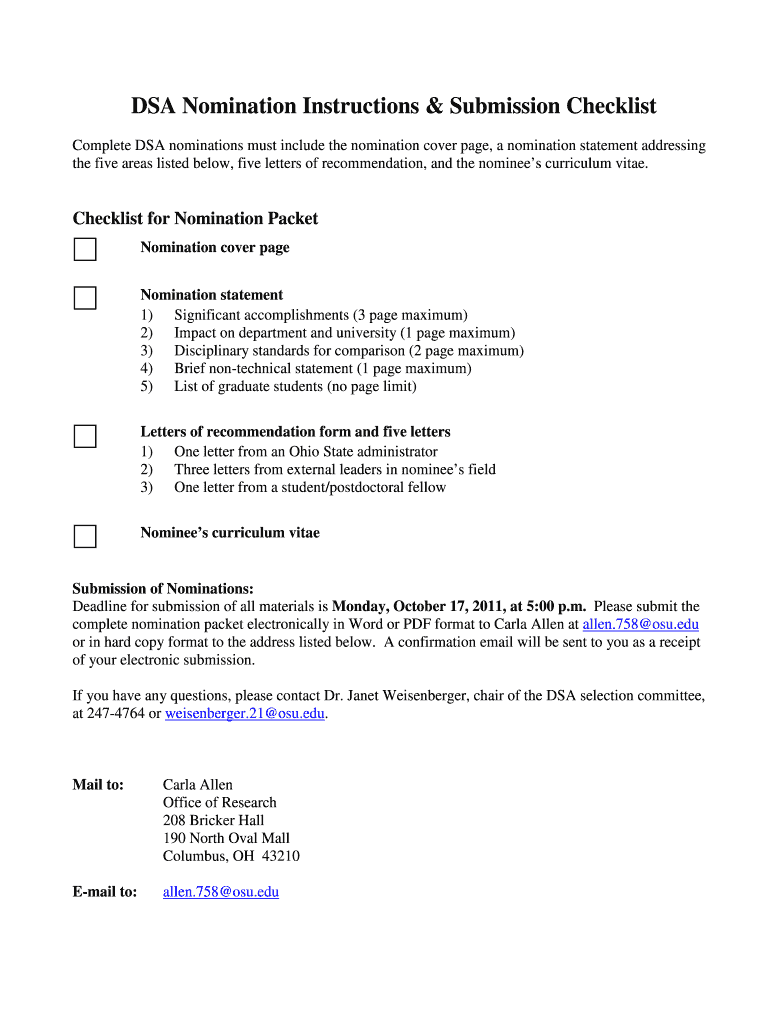 Call for Nominations 2012 Distinguished Scholar Award - research osu Preview on Page 1