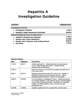 Credit assessment memo - investigation for hepatitis