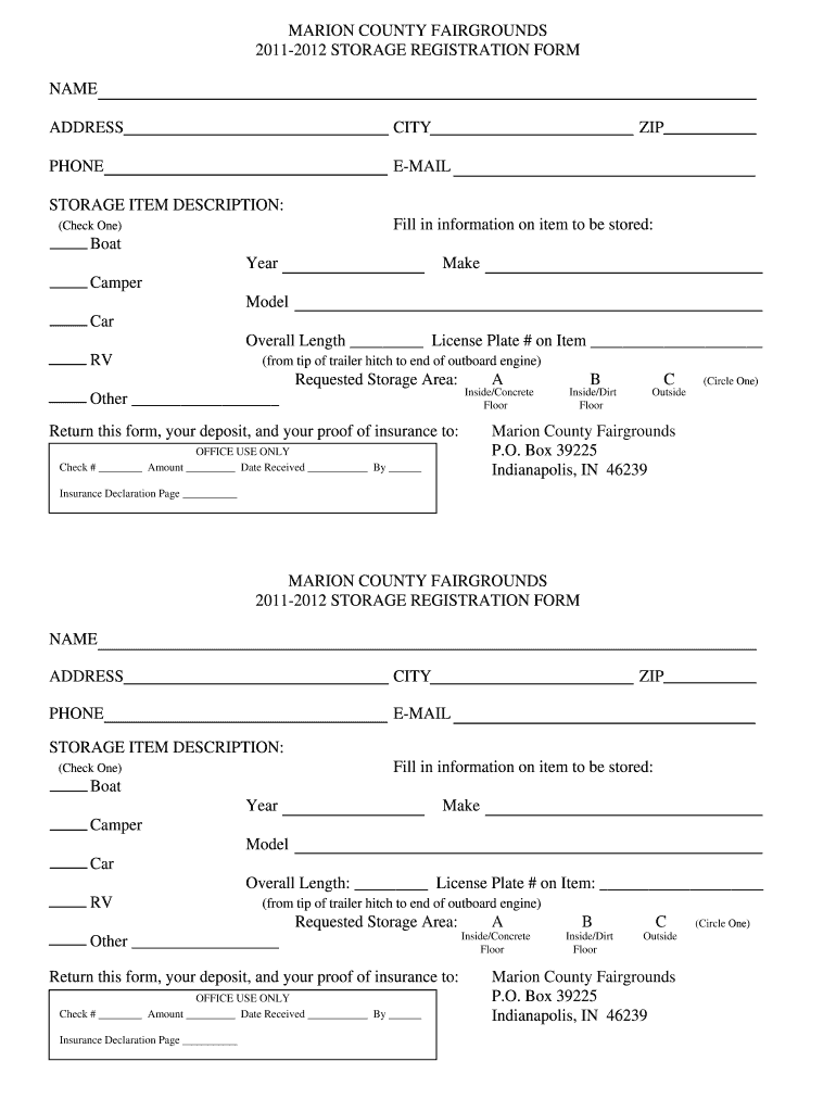 Registration Form - Marion County Fair - marioncountyfair Preview on Page 1