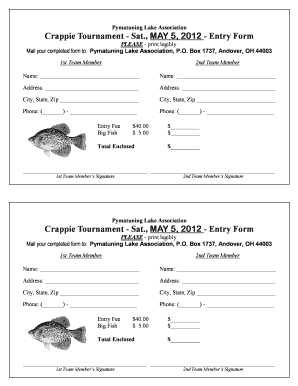 crappie outline