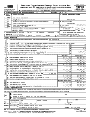 Form 990 Return of Organization Exempt From Income Tax