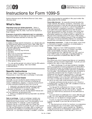 Instructions for Form 1099-S