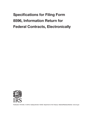 IRS Form 8596 Filing Instructions