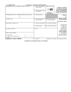 Schedule K-1 Form 1065-B