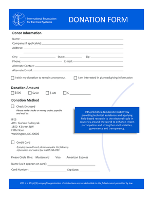 Donation Form