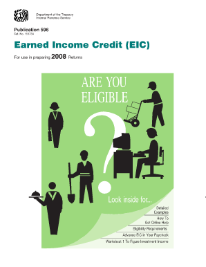 IRS Publication 596 Earned Income Credit