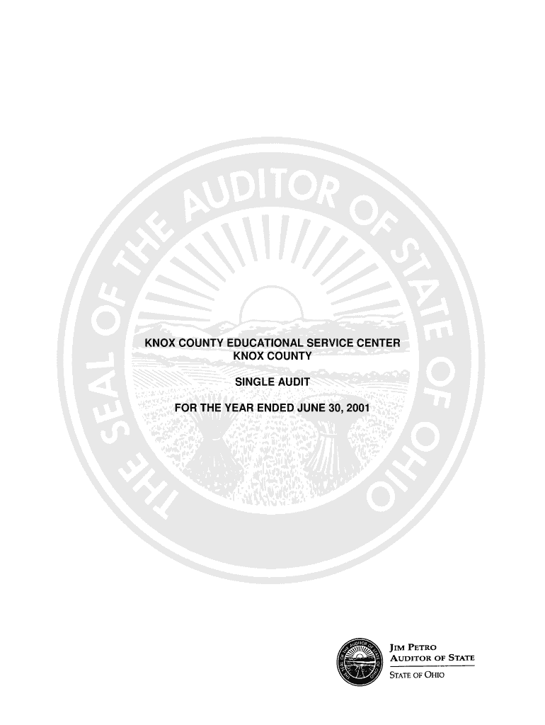 Knox county educational service center knox county single audit for