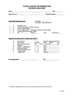 student checklist science flooding form