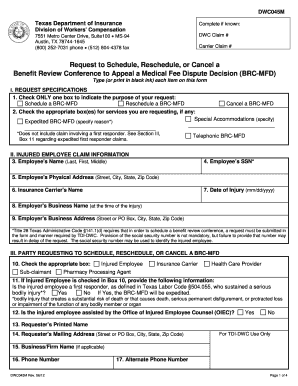 Texas BRC-MFD Request Form