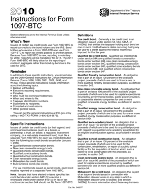 Instructions for Form 1097-BTC (2010)