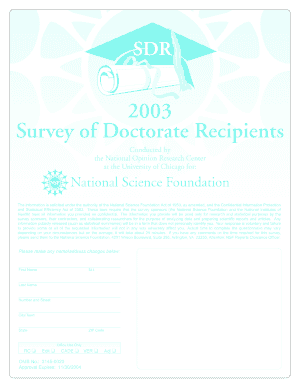 Survey of Doctorate Recipients
