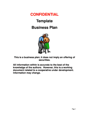 Business plan pdf - confidential template business plan for home care business form