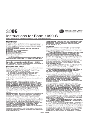 Instructions for Form 1099-S