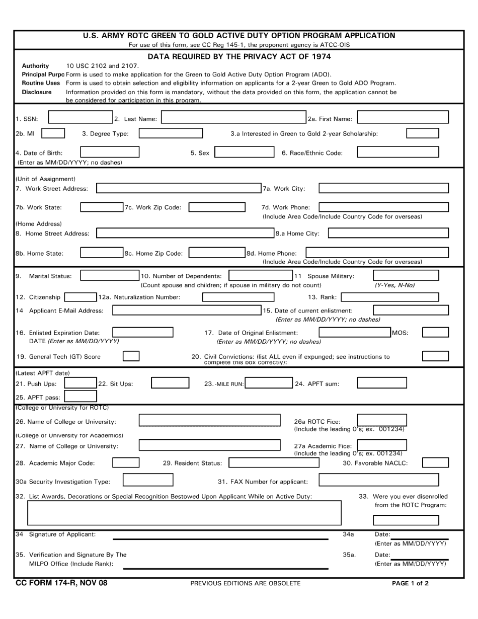 Cc 174 Form
