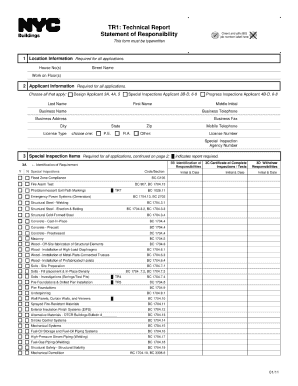 tr1 technical report statement of responsibility form