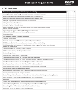Publication Request Form