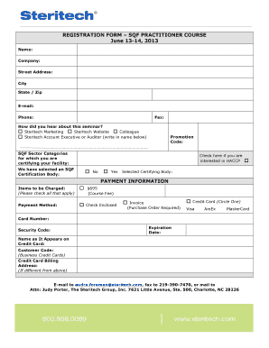 Format for budget - SQF Systems Course Registration Form June 2013.docx