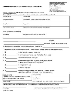 wisconsin third party proceeds distribution agreement