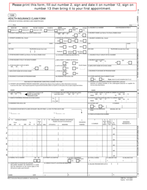 Health Insurance Claim Form
