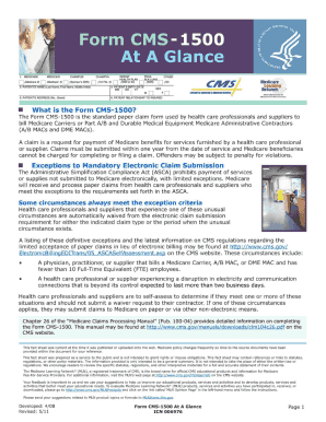 Hcfa 1500 Form - Fill Online, Printable, Fillable, Blank | PDFfiller