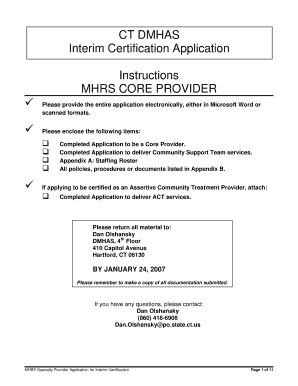 mhrs recurment form