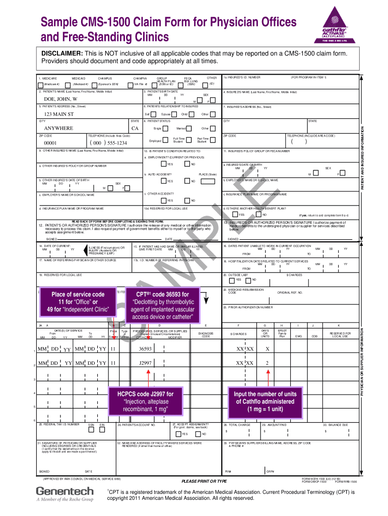 cms 1500 form fillable