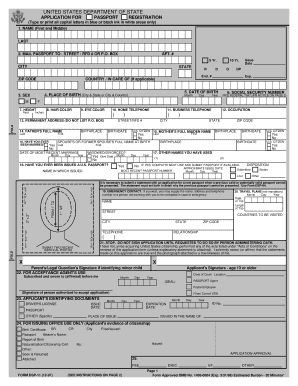 US Passport Application Form