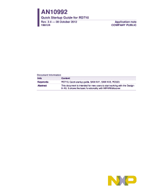 Arhns - AN10992 Quick Startup Guide for RD710 - NXP Semiconductors