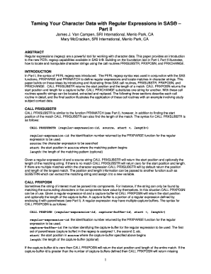 Form 26 q - taming your character data with regular expressions in sas part ii form