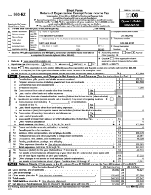 Form 990-EZ 2008