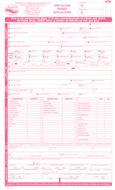 Virginia Fire Alarm Permit Application